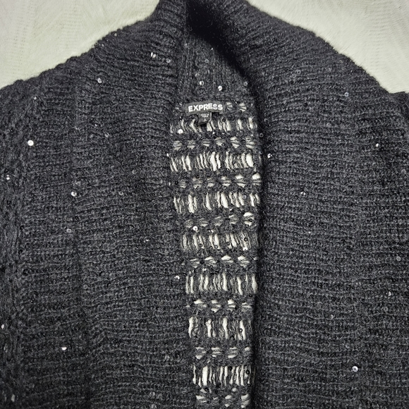 Express sweater shawl black size small - Picture 7 of 10